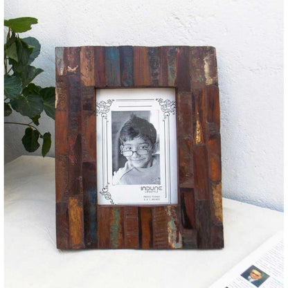 Photo Frame Reclaimed Wood Photo 5 X 7 Inches