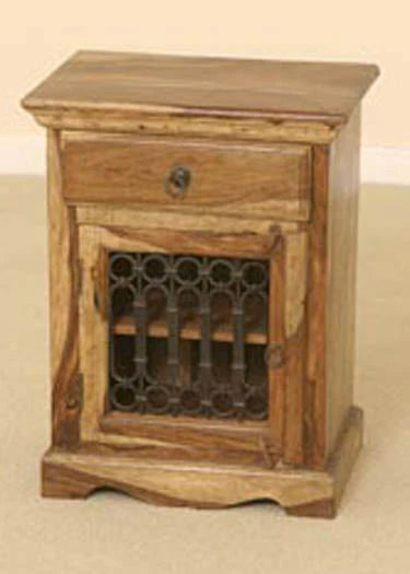 Udaipur Handicrafts Wood Bed Side Table