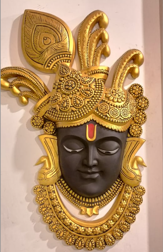 Fiber Shreenathji Wall mount 2.5D frame