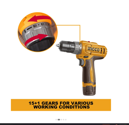 INGCO Cordless drill CDLI12206