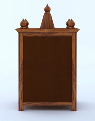 Udaipur Handicrafts Wood Temple/Mandir With One Drawer Storage