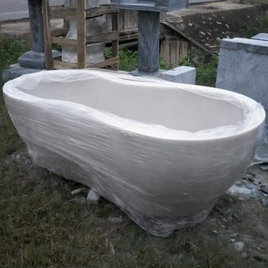 White Stone Bathtub