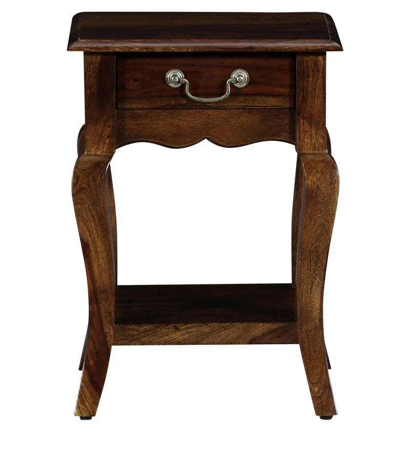 Udaipur Handicrafts Wood Bedside Table