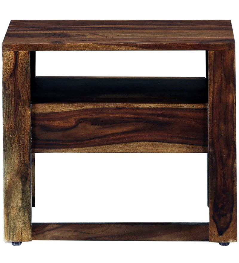 Udaipur Handicrafts Wood Bed Side Table