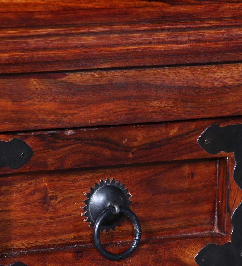 Udaipur Handicrafts Wood Bedside Table