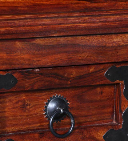 Udaipur Handicrafts Wood Bedside Table