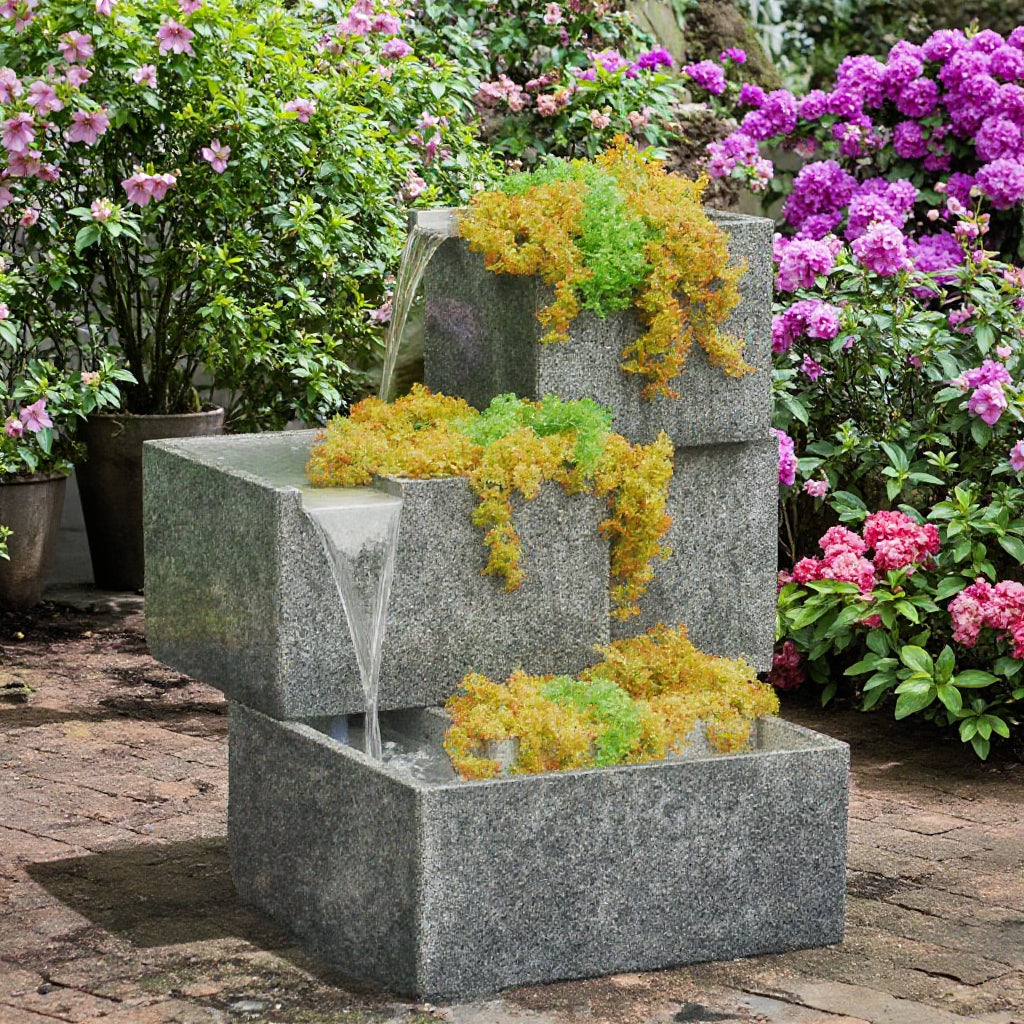 Udaipur Handicrafts Granite Fountain and Garden Decor for Home, Offices, Mall, Garden and public places