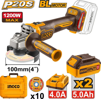 INGCO CAGLI2210032 Angle Grinder (100 mm Wheel Diameter)