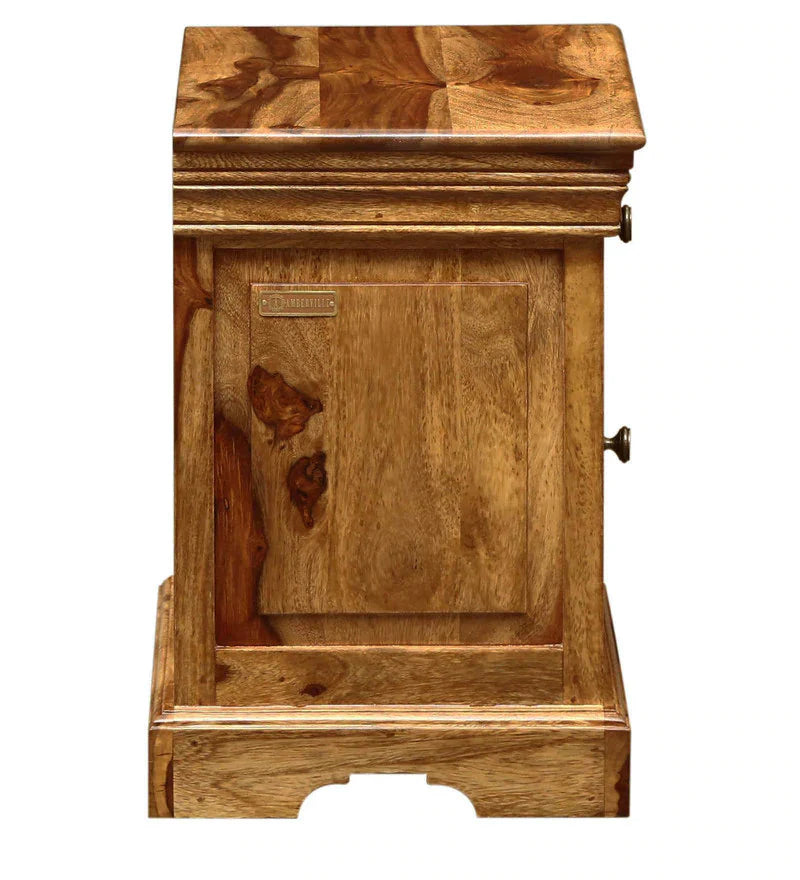 Udaipur Handicrafts Wood Bed Side Table