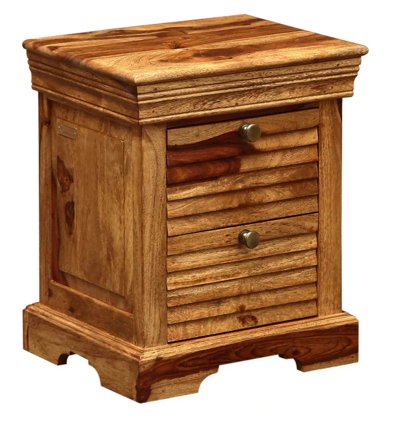 Udaipur Handicrafts Wood Bed Side Table