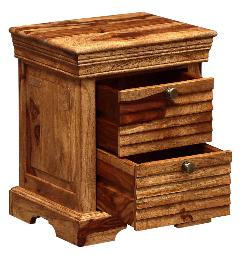 Udaipur Handicrafts Wood Bed Side Table