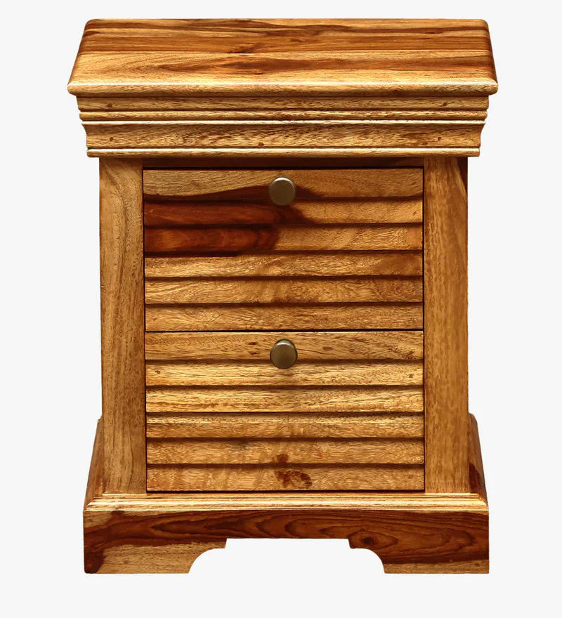 Udaipur Handicrafts Wood Bed Side Table