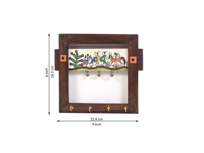 Udaipur Handicrafts Wood  Tribal Melodies Key Hanger