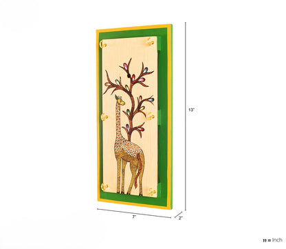 Udaipur Handicrafts Wood  Giraffe Galore  Key Hanger