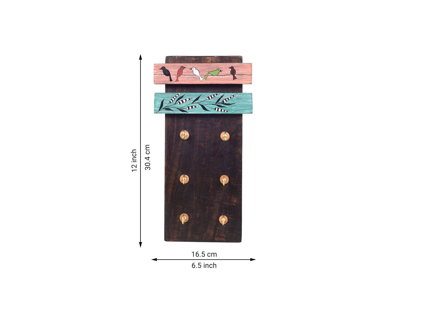 Udaipur Handicrafts Wood  Melodic Wings Key Holder