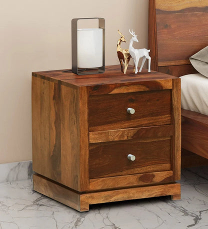 Udaipur Handicrafts Wood Bed Side Table