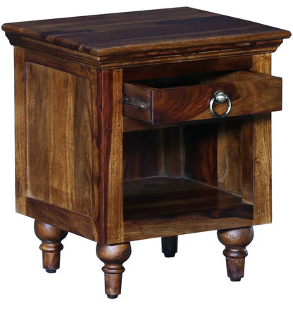 Udaipur Handicrafts Wood Bed Side Table