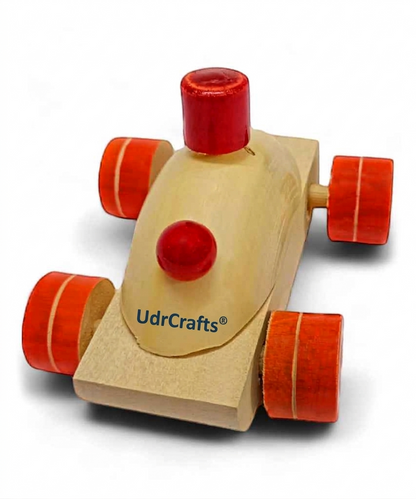 UdrCrafts® Toy Car for Kids Durable Natural Wood Push Car Toy for Toddlers, Educational Montessori Vehicle Toy for Boys & Girls