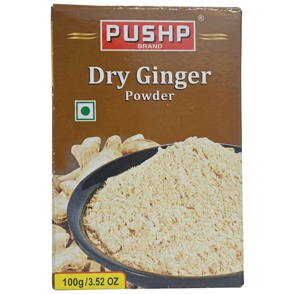 Pushp Brand Pure Dry Ginger Powder (Sonth) – 100g / 3.52 oz