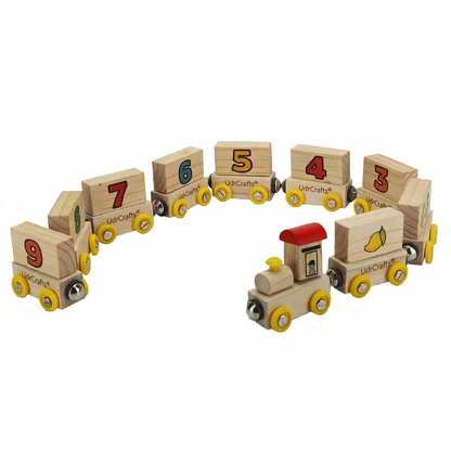UdrCrafts® Wooden Number Magnetic Train for Learning Numbers 1 to 9 Toy Set for Kids 2 to 6 Years in Age - Stem interactive Educational Learning Toy, Birthday Gift (2-6 Years Boy/Girl)
