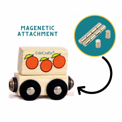 UdrCrafts® Wooden Number Magnetic Train for Learning Numbers 1 to 9 Toy Set for Kids 2 to 6 Years in Age - Stem interactive Educational Learning Toy, Birthday Gift (2-6 Years Boy/Girl)