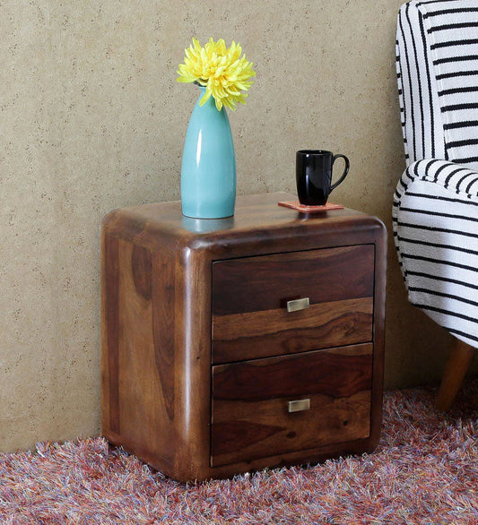 Udaipur Handicrafts Wood Bed Side Table