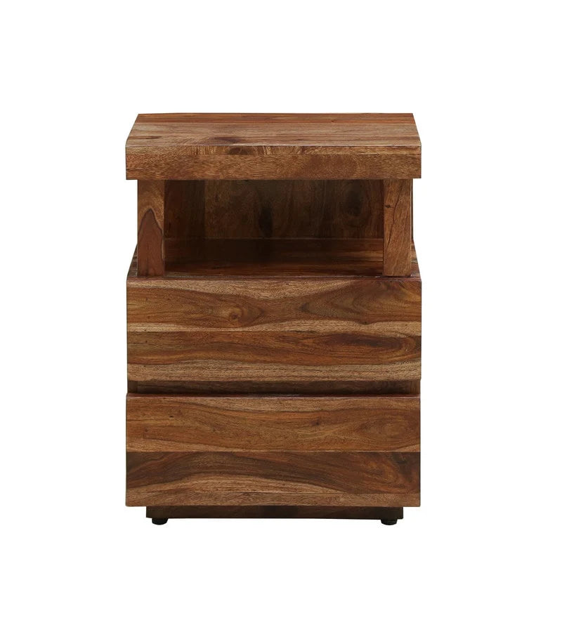 Udaipur Handicrafts Wood Bed Side Table
