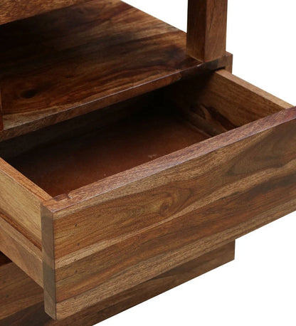 Udaipur Handicrafts Wood Bed Side Table