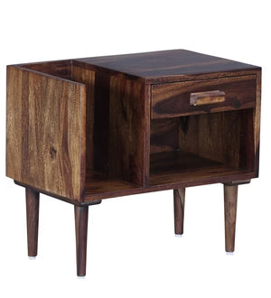 Udaipur Handicrafts Wood Bed Side Table
