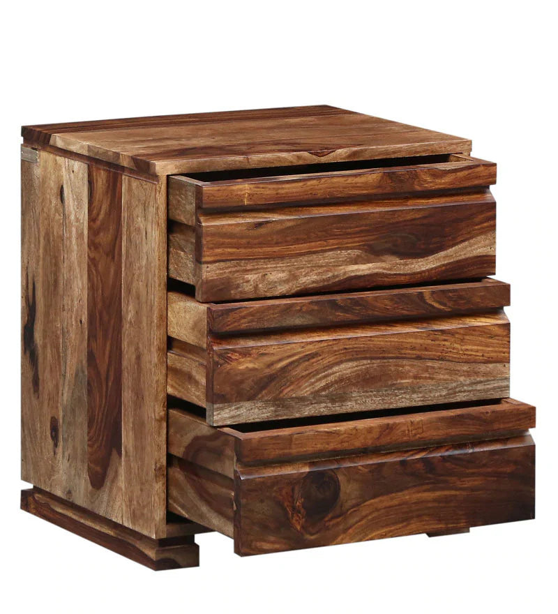 Udaipur Handicrafts Wood Bedside Table