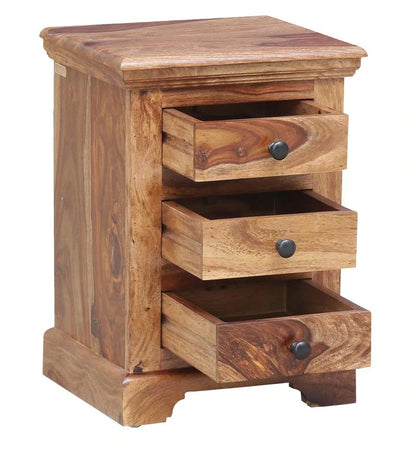 Udaipur Handicrafts Wood Bed Side Table
