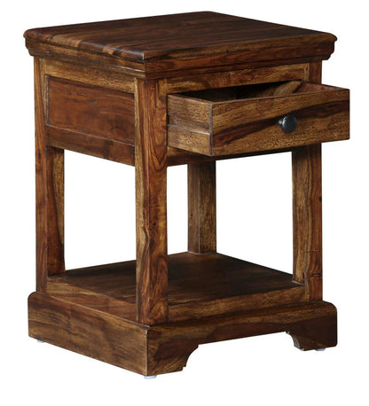 Udaipur Handicrafts Wood Bed Side Table
