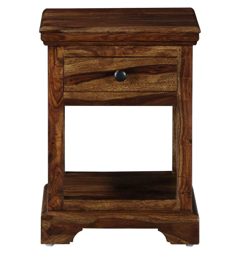 Udaipur Handicrafts Wood Bed Side Table