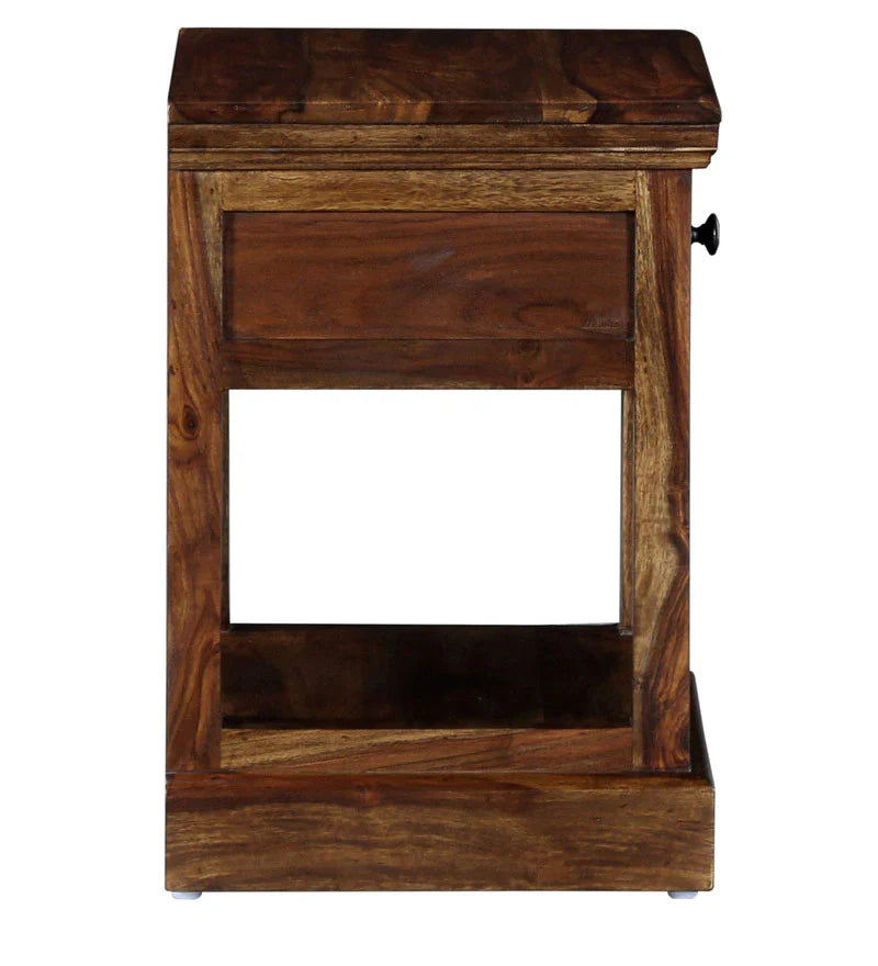 Udaipur Handicrafts Wood Bed Side Table