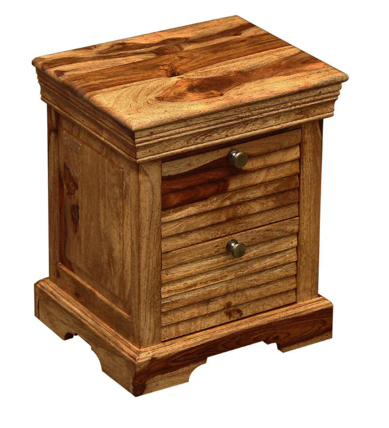 Udaipur Handicrafts Wood Bed Side Table
