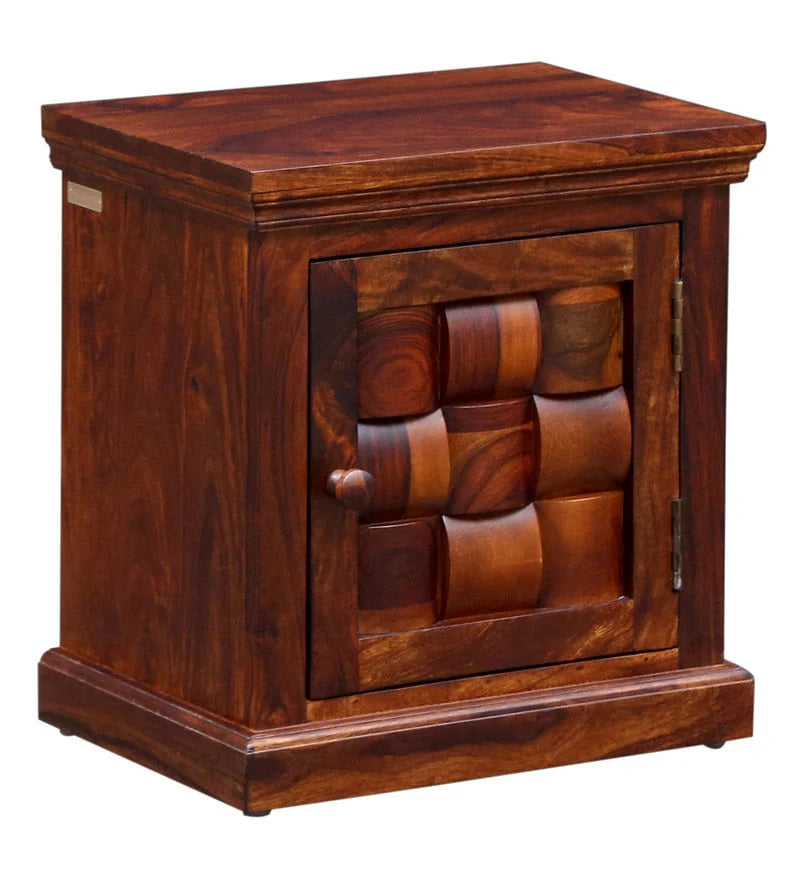 Udaipur Handicrafts Wood Bed Side Table